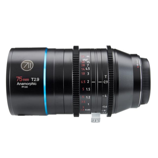 Sirui Venus 75mm T2.9 1.6x anamorphic FF / RF mount Sirui Venus 75mm T2.9 1.6x anamorphic FF / RF mount